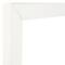 Craig Frames Contemporary White Satin Picture Frame with Mat
